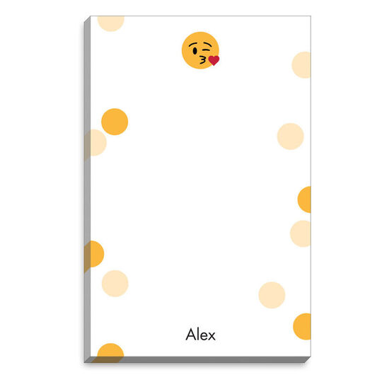 Emoji Kiss Dots Notepads